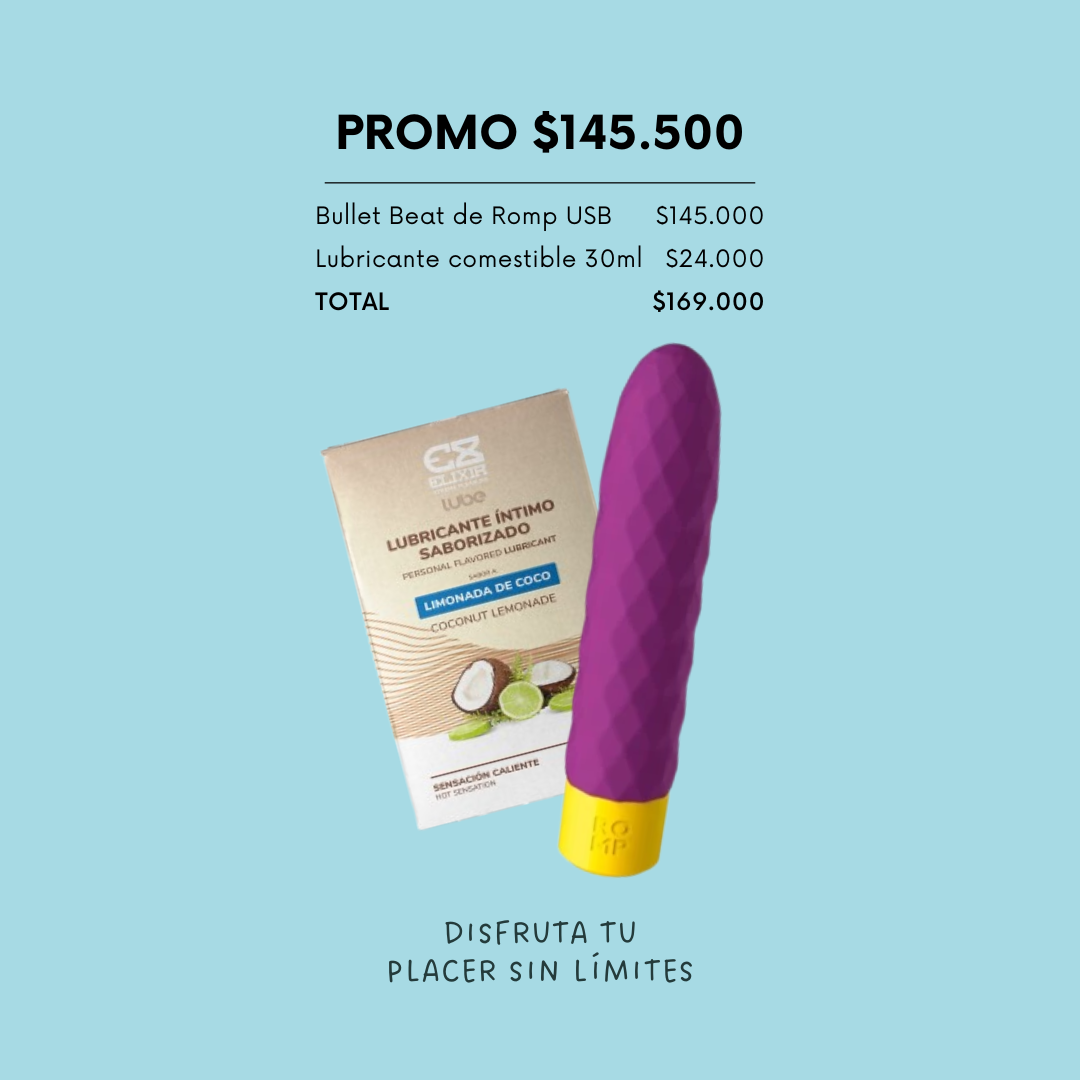 Kit Bala Vibradora BEAT + Lub Comestible