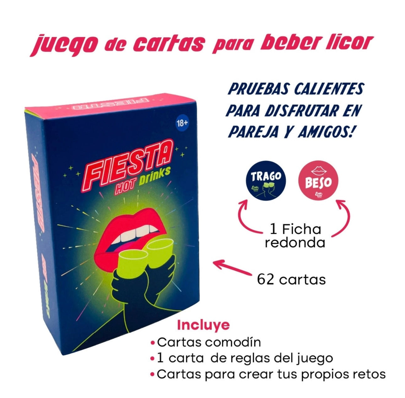Juego Cartas Para Beber Fiesta Hot Drink