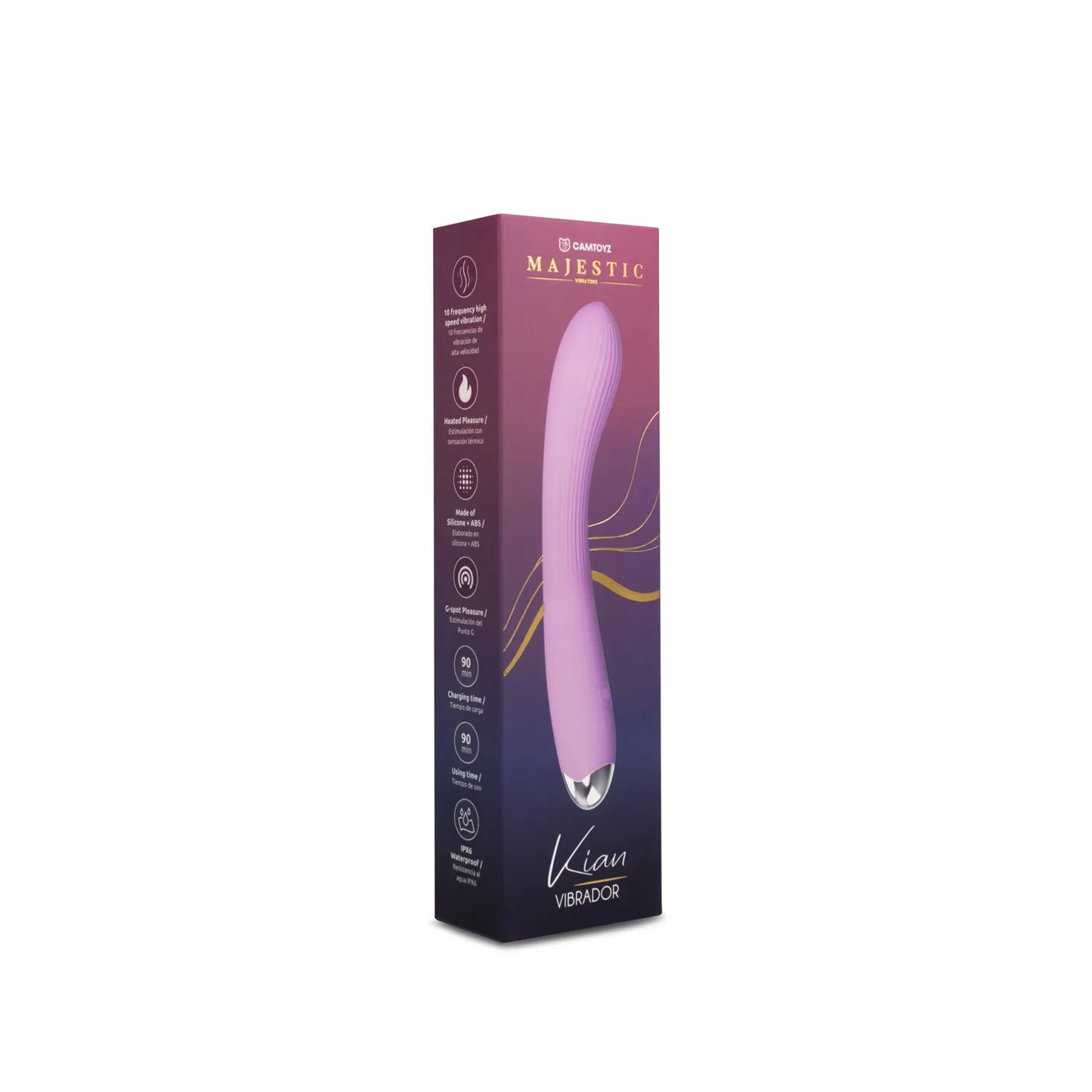 Majestic Vibrador Kian Lila Punto G