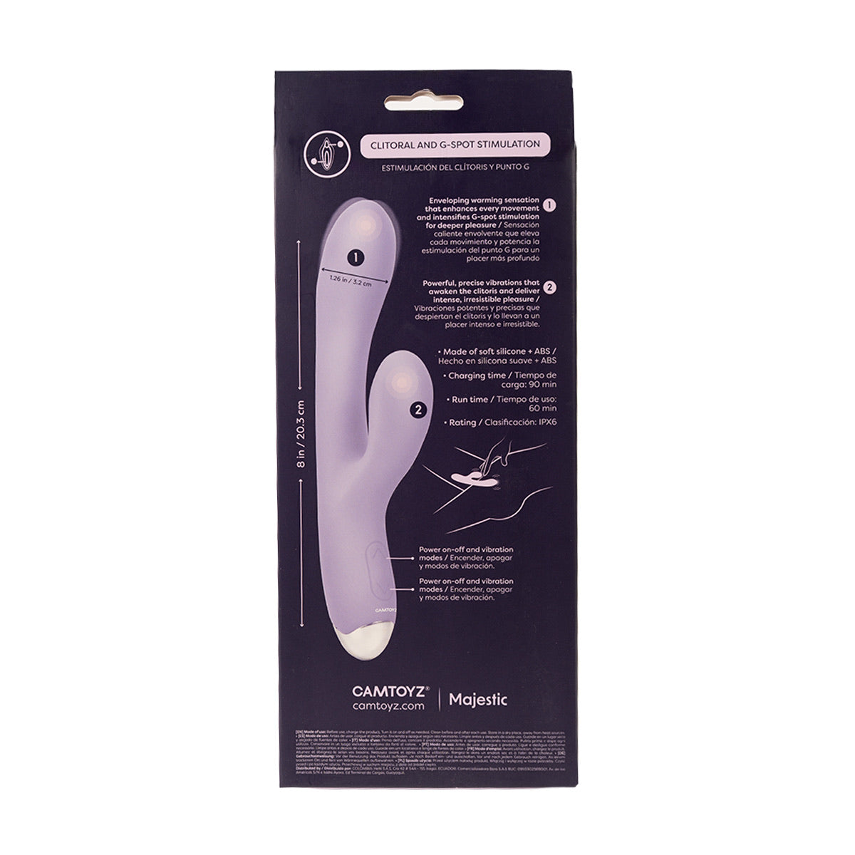 Vibrador Rabbit Dona Con Sensación Calor
