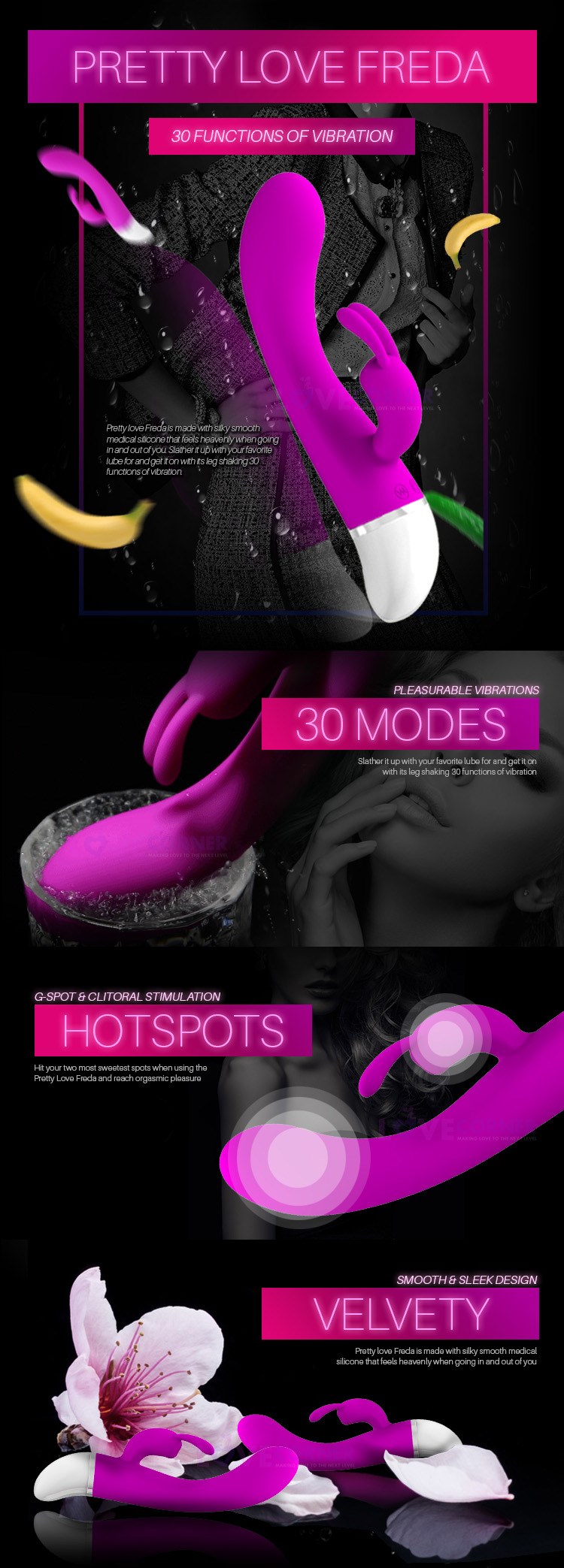 Freda Vibrador Rabbit PrettyLove