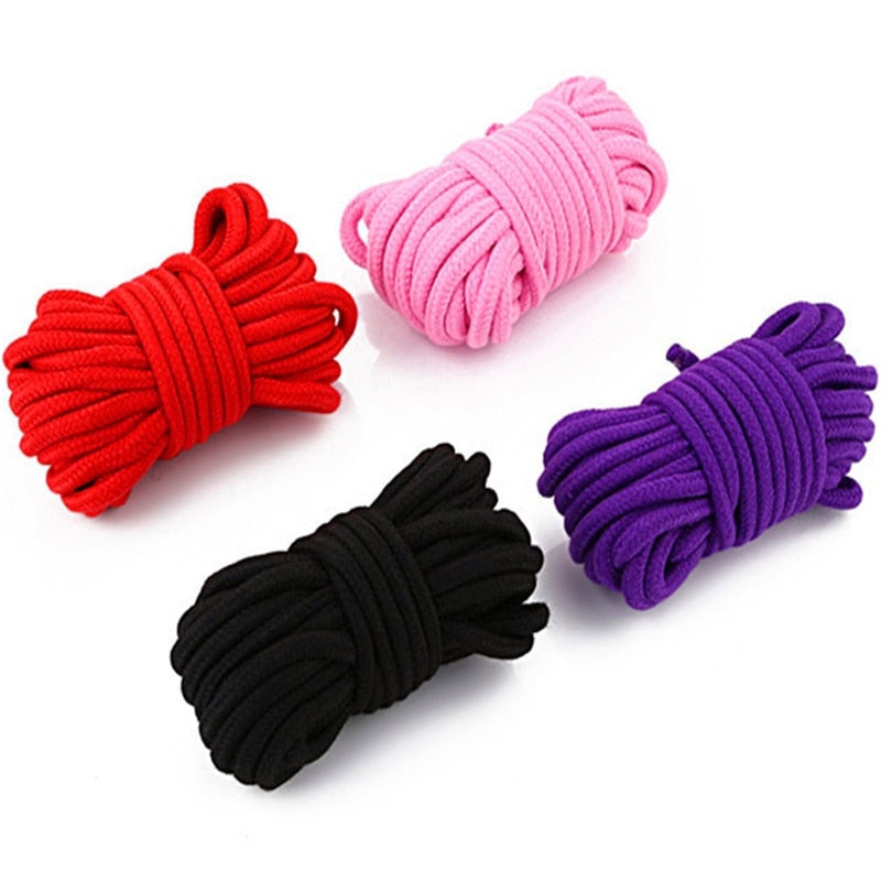 Cuerda de algodón súper suave, paquete de 32 pies, cuerdas BDSM para  principiantes, 0.315 in, cuerdas de sujeción sexual Shibari de 0.315 in,  juguetes