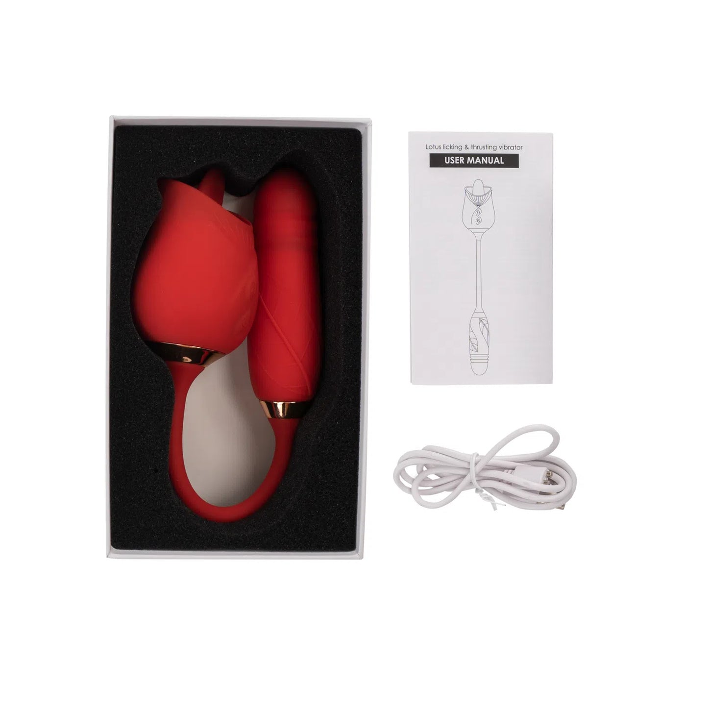 Vibrador Bala Lotus y Estimulador Oral