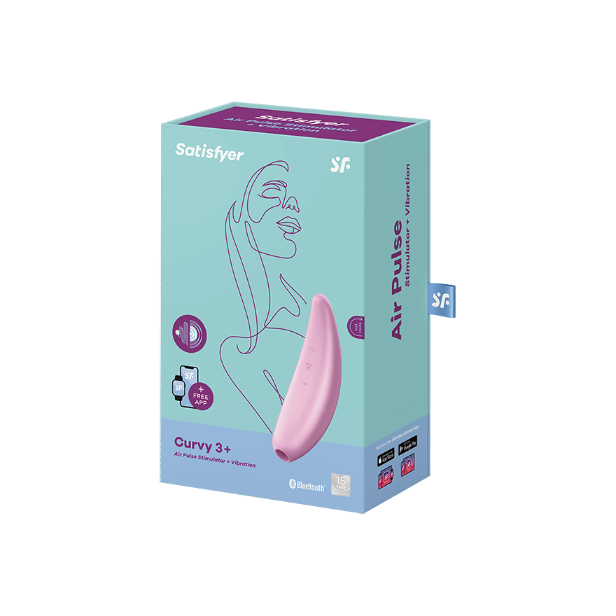 Satisfyer Curvy 3+ Estimulador de clítoris control por App