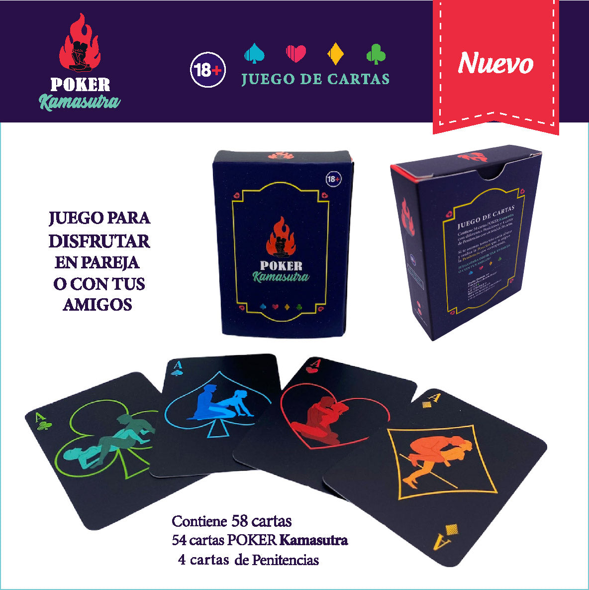 Poker Kamasutra Juego De Cartas Hetero