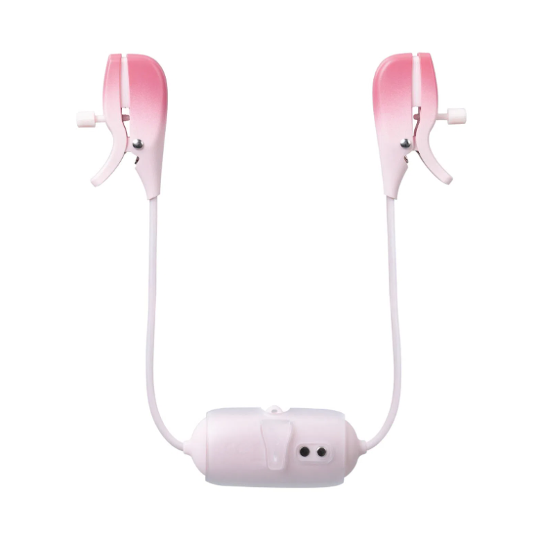 Pinzas para pezones vibratorias Gemini Lovense Rosadas