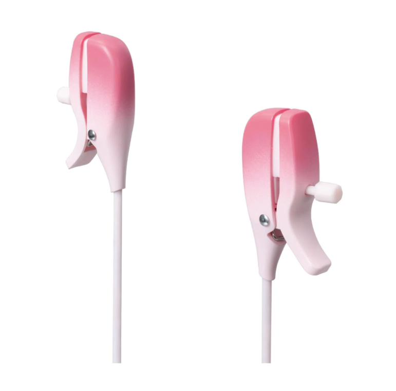 Pinzas para pezones vibratorias Gemini Lovense Rosadas