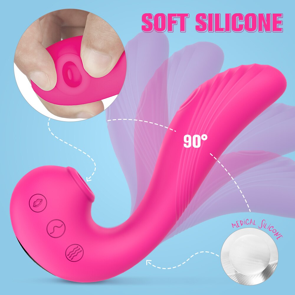 Vibrador y succionador WINGO