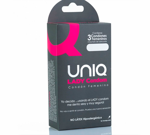 Lady Condom Unique Condon Femenino x3