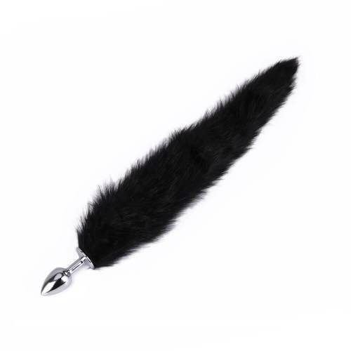 Plug Anal con Cola de Zorro Negra SOMOSEROS.SHOP Plug Anal con Cola de Zorro Negra SOMOSEROS.SHOP