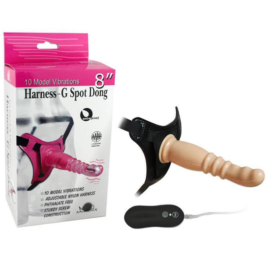 Arnés G Spot Harness 8" Con Control + Vibración