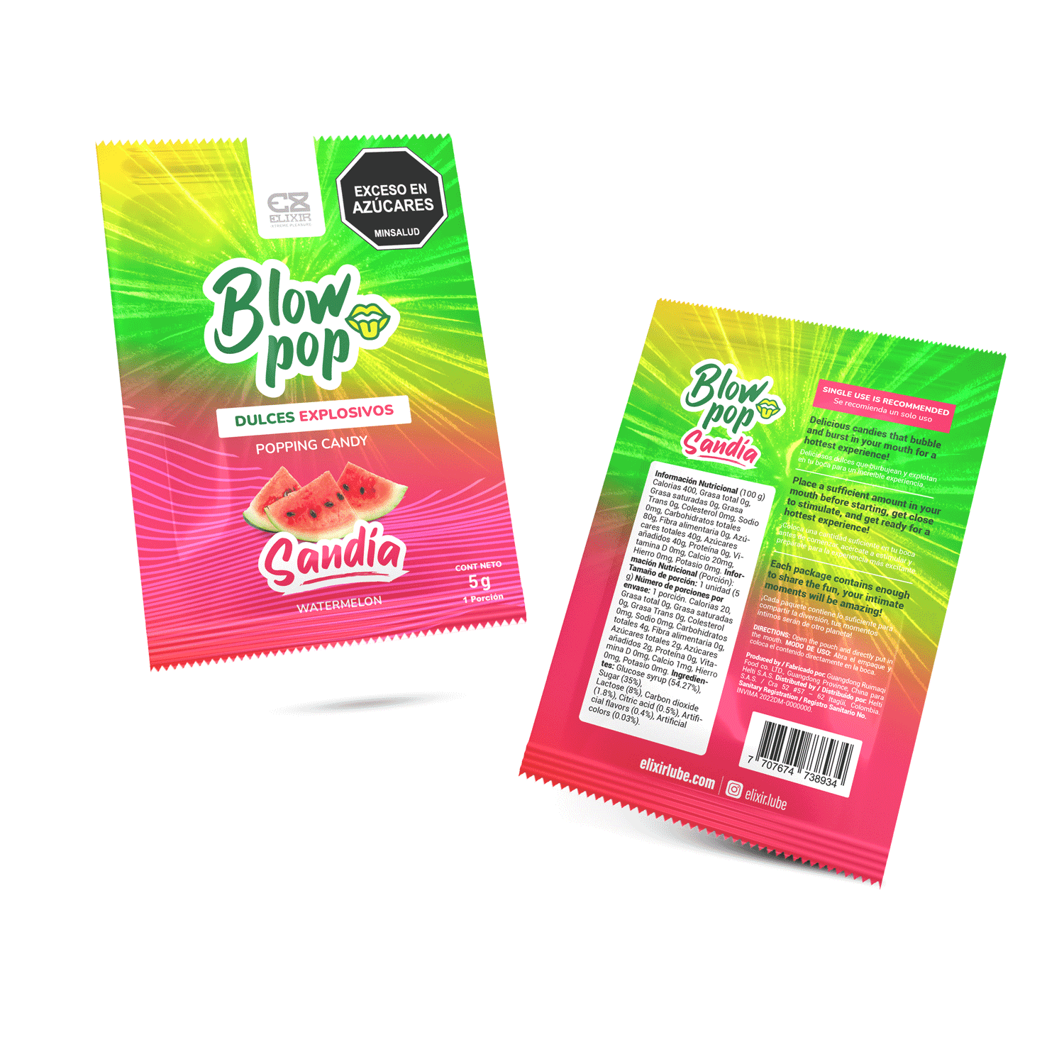 Blow Pop Elixir Dulces Explosivos (Unidad)