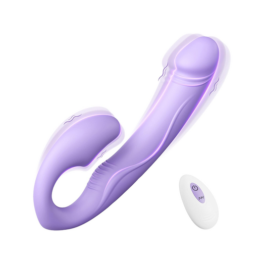 Strapless Strap-On Cush – Vibrador con Control Remoto
