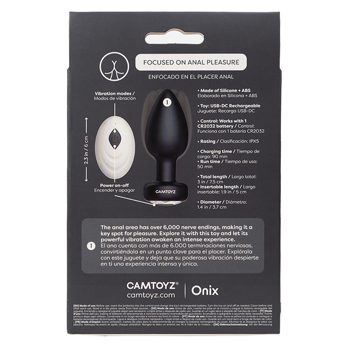 Nexus Plug Anal con Control Camtoyz