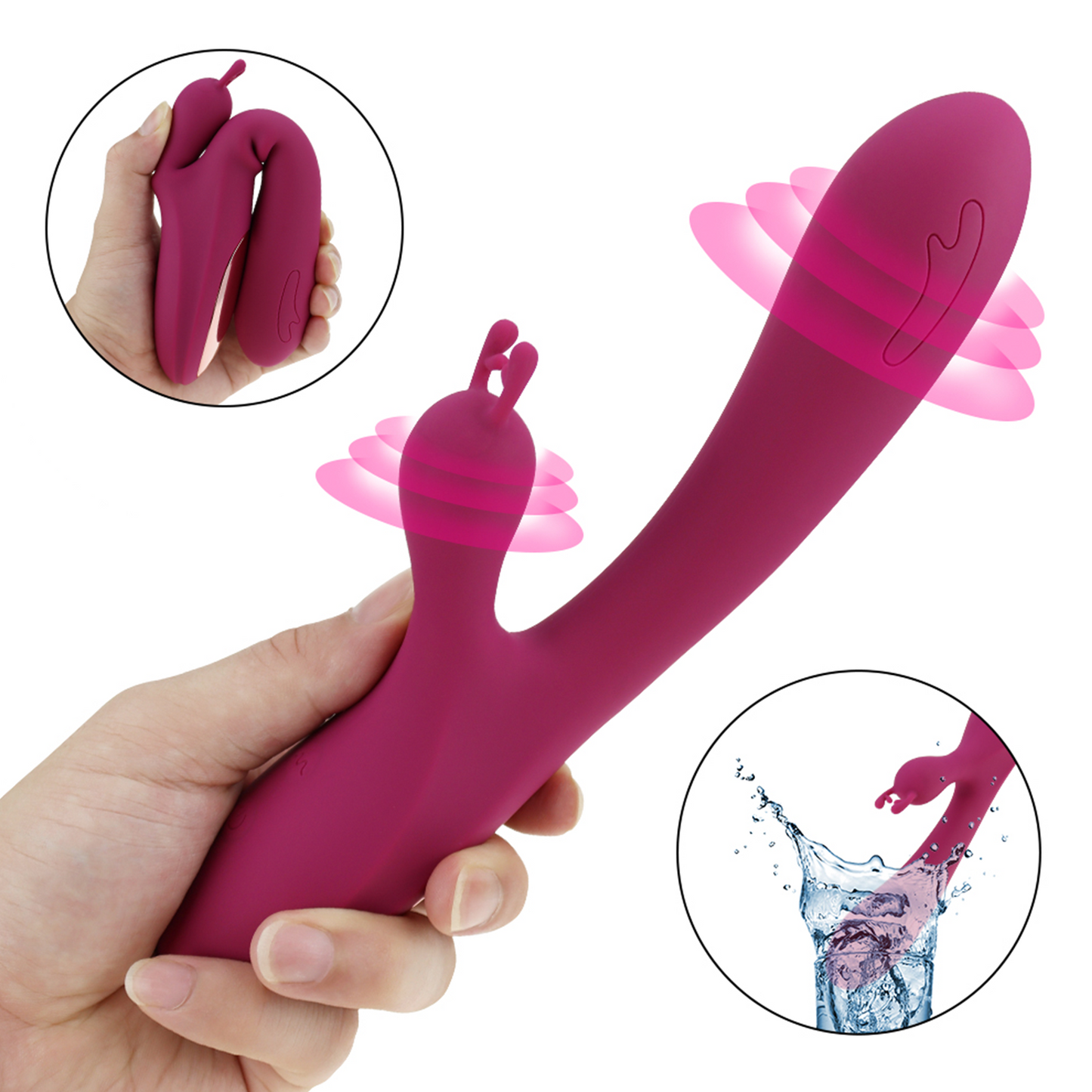 Vibrador Renni <3 - Doble estimulación USB