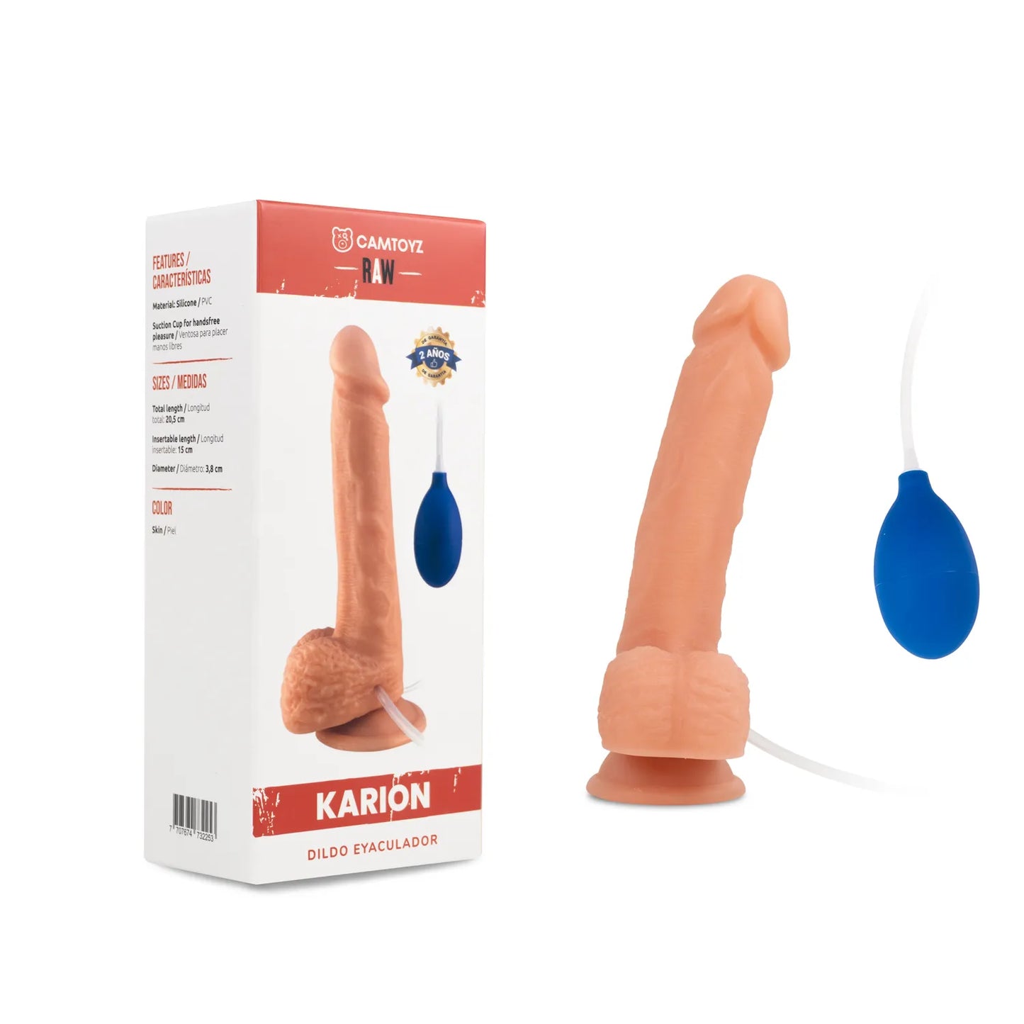 Dildo Realista Eyaculador Karion Piel