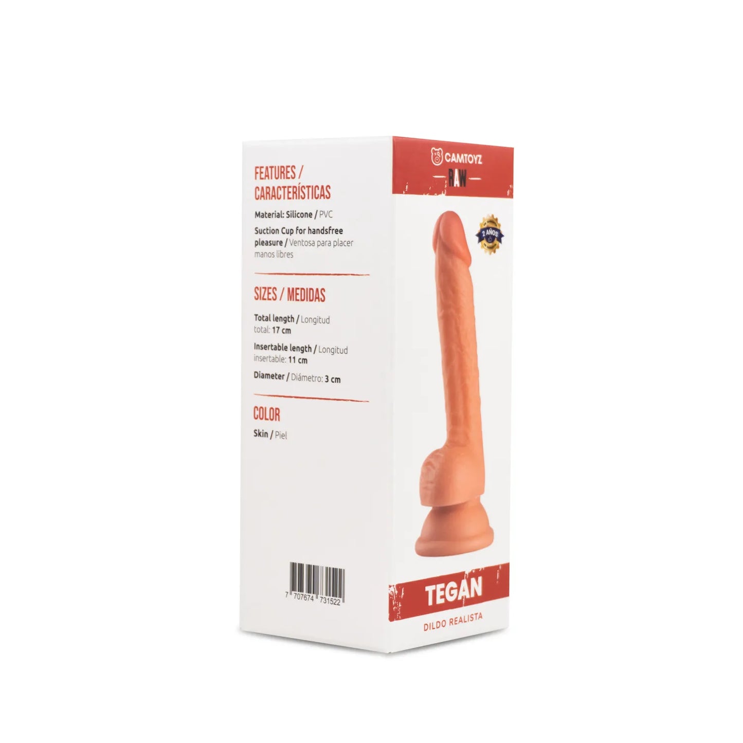 Dildo Realista Tegan Piel
