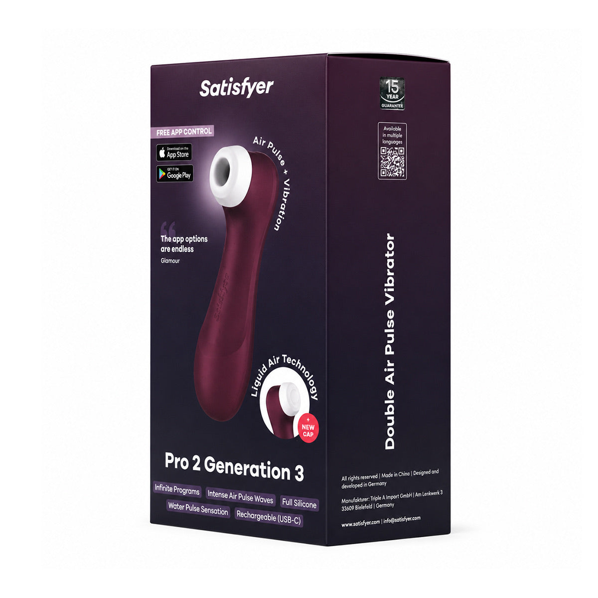 Satisfyer Pro 2 Generation 3 Succionador + Vibrador con App Móvil