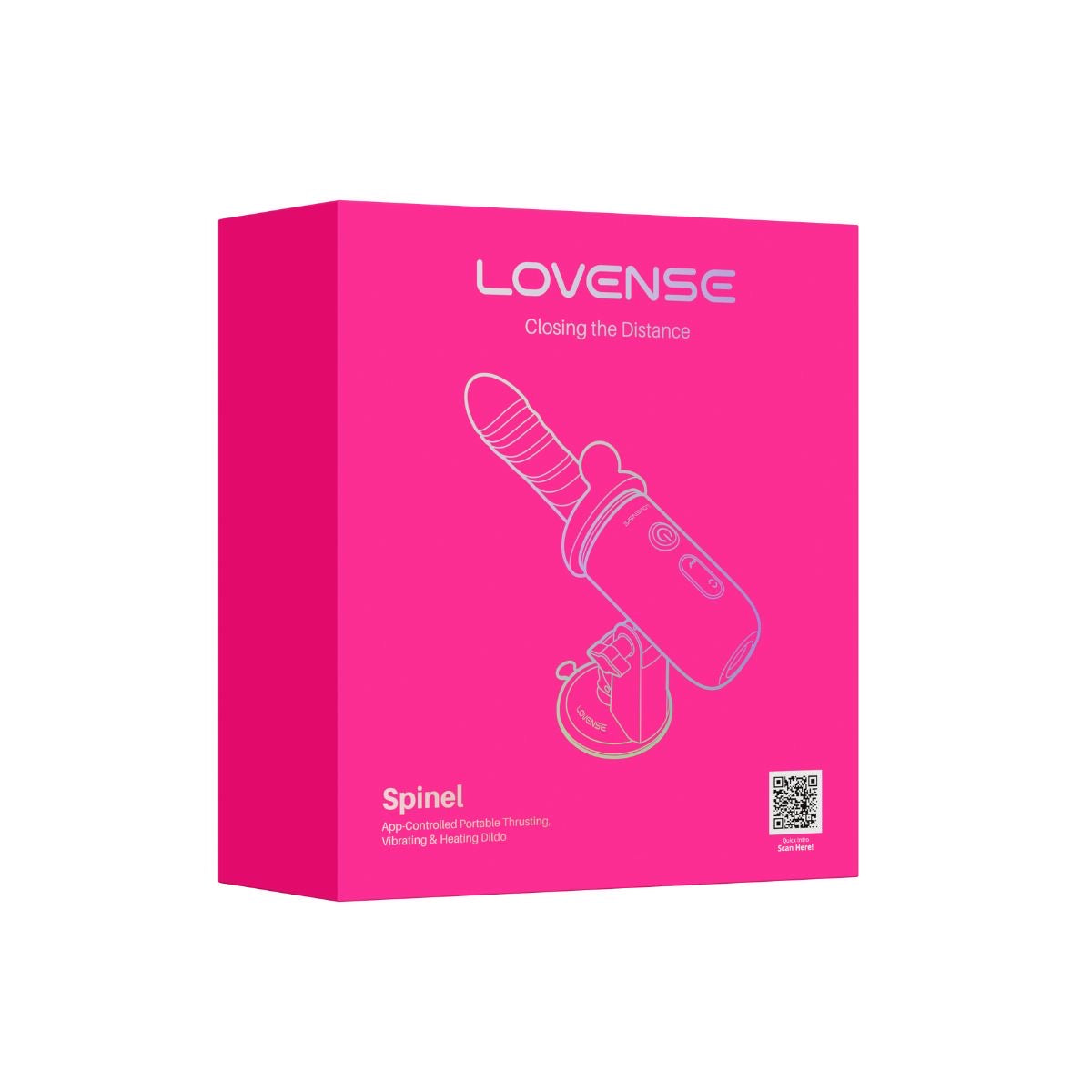 Lovense Spinel - Dildo masajeador con Empuje y Calentamiento