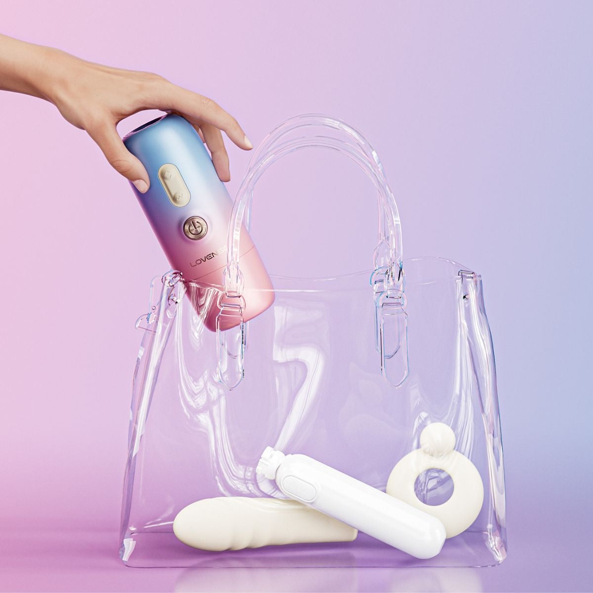 Lovense Spinel - Dildo masajeador con Empuje y Calentamiento