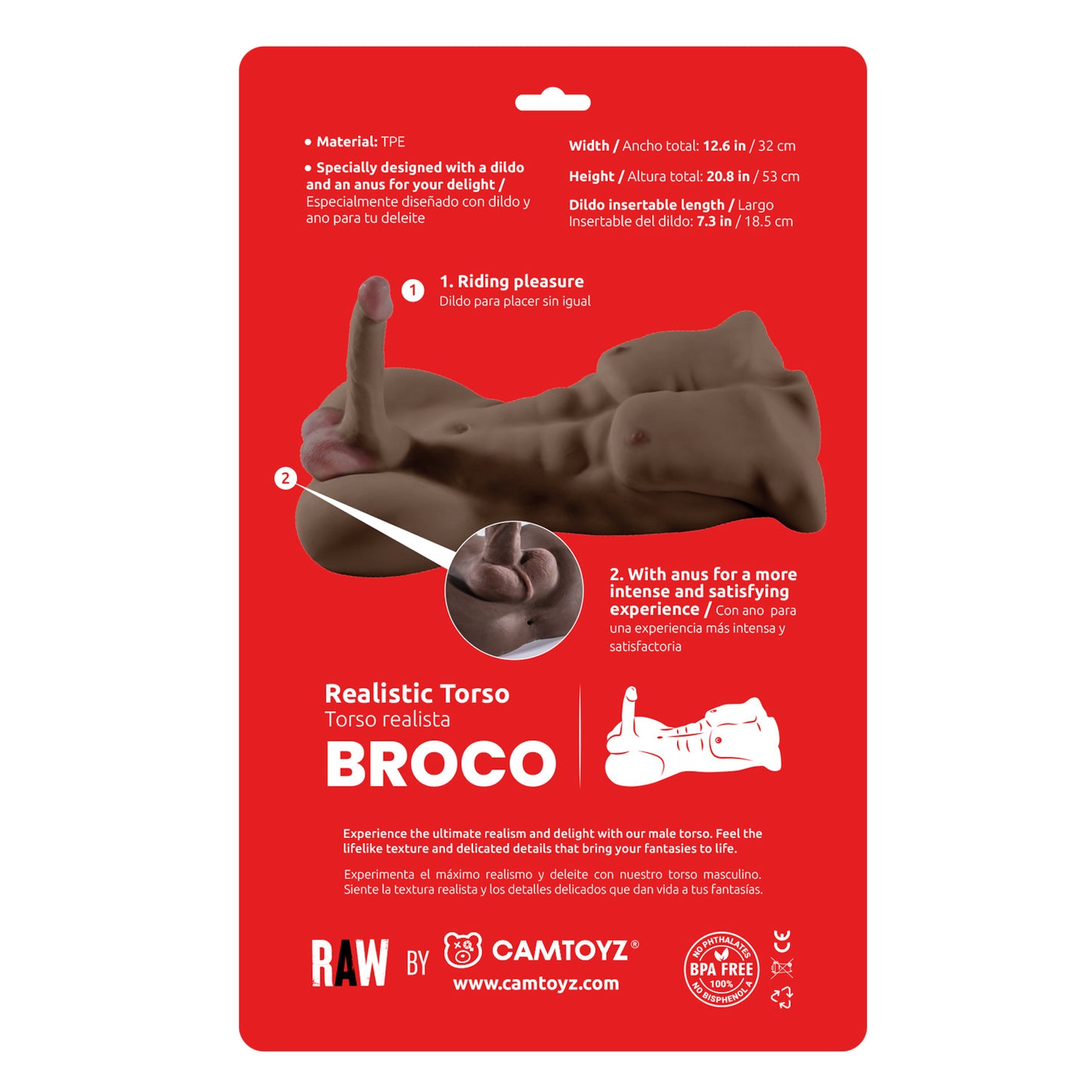 Torso Masculino Broco Realista