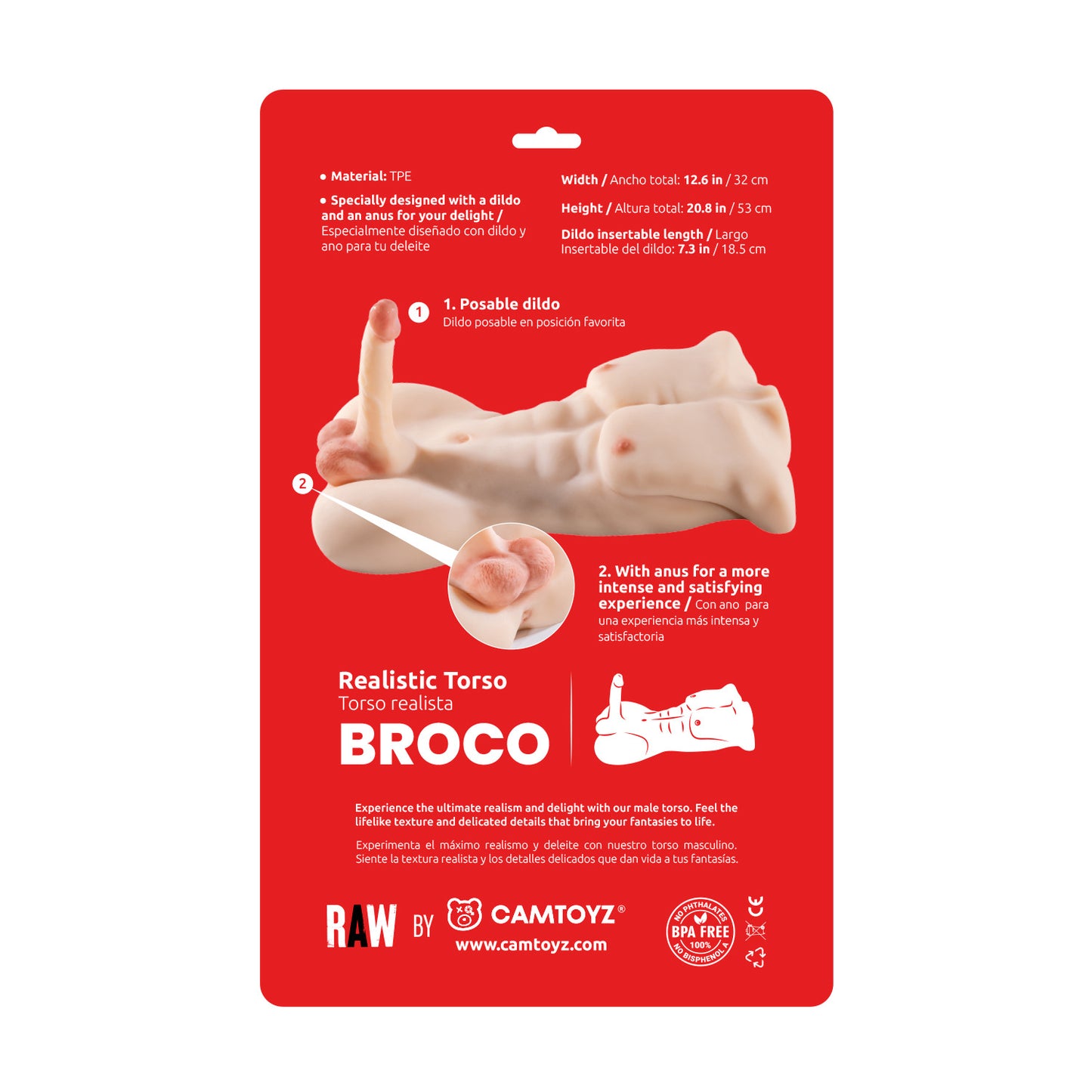 Torso Masculino Broco Realista