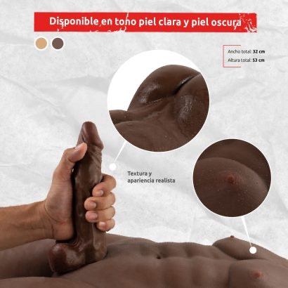 Torso Realista Masculino Nygel