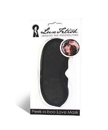Antifaz Lux Fetish Negro Peek a Boo