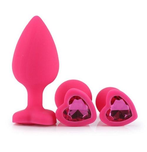 Plug Anal Silicona en Corazón