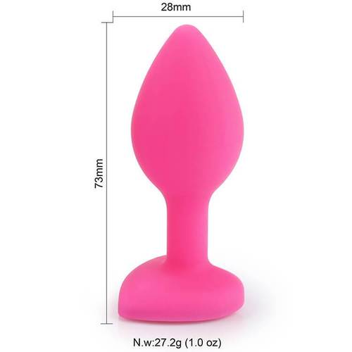 Plug Anal Silicona en Corazón